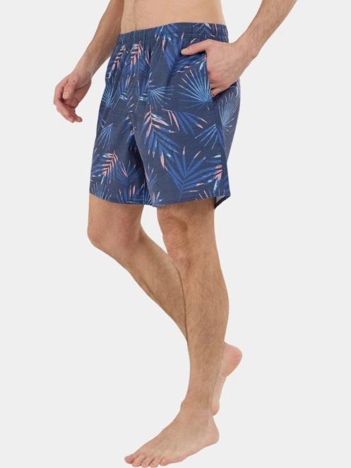 Fundango Bono Print Boardshorts férfi boardshort sötétkék színben 5