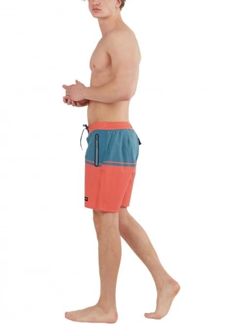 Fundango Morris Boardshort férfi boardshort piros színben 5