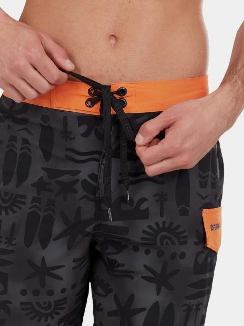 Fundango Salimu Boardshorts férfi boardshort fekete színben 5