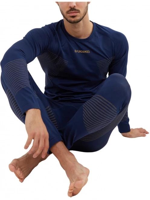 Fundango Seamless Baselayer Set férfi aláöltöző szett sötétkék színben 7