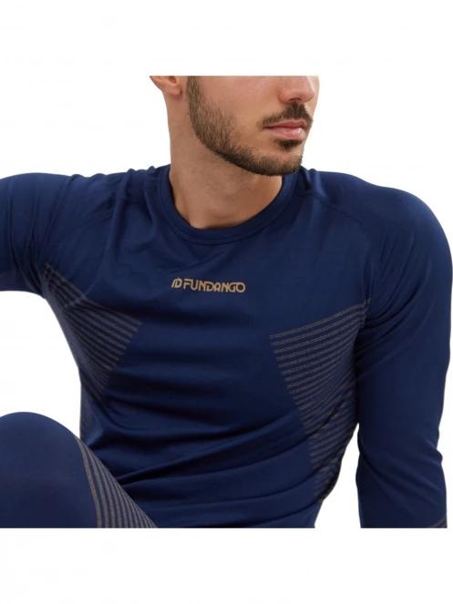 Fundango Seamless Baselayer Set férfi aláöltöző szett sötétkék színben 8