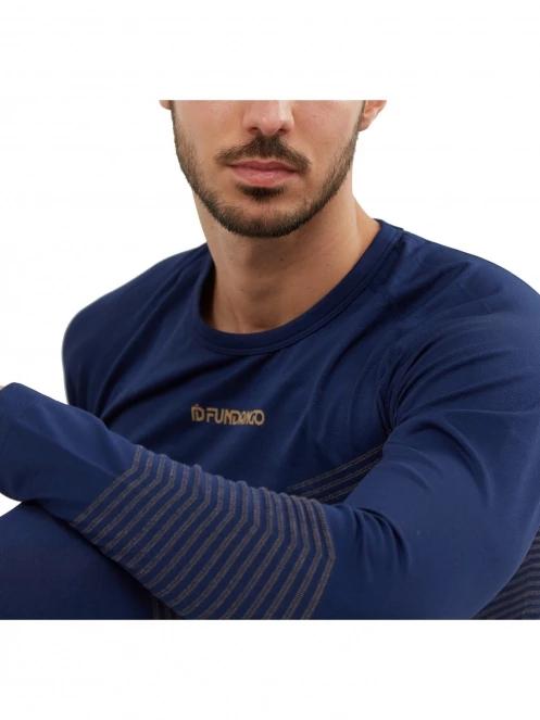 Fundango Seamless Baselayer Set férfi aláöltöző szett sötétkék színben 9
