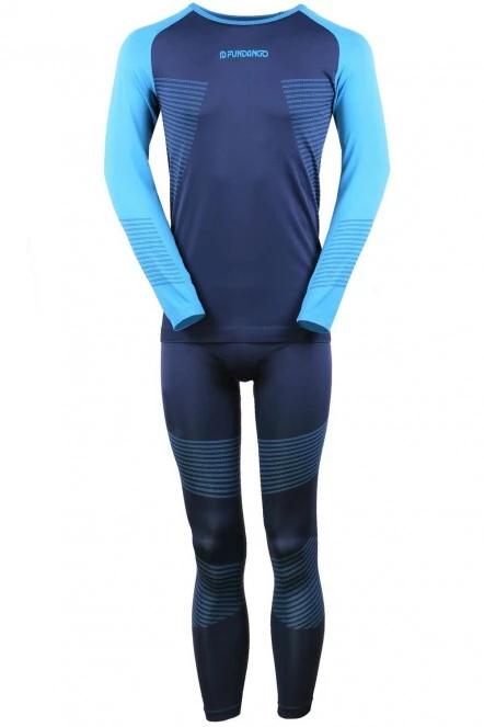 Fundango Seamless Baselayer Set férfi aláöltöző szett kék színben 5