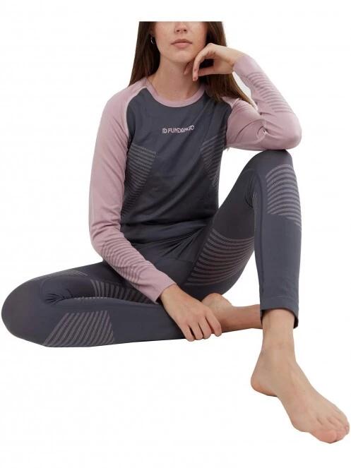 Fundango Seamless Baselayer Set női aláöltöző szett szürke színben 5