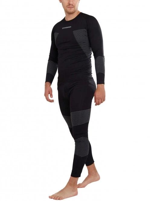 Fundango Seamless Baselayer Set férfi aláöltöző szett fekete színben 4
