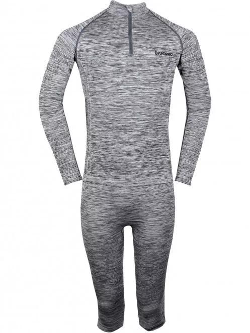 Fundango SEAMLESS HALFZIP Baselayer Set férfi aláöltöző felső szürke színben 2