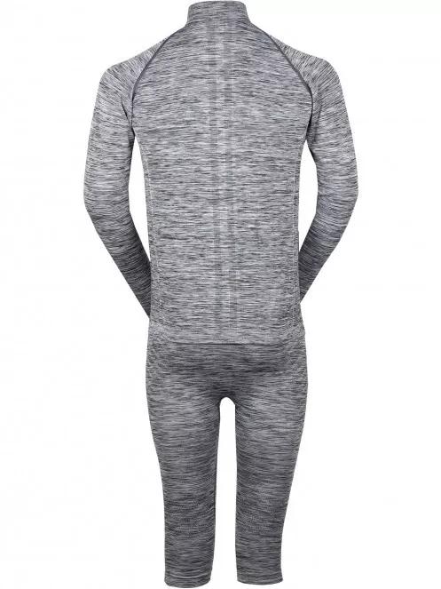 Fundango SEAMLESS HALFZIP Baselayer Set férfi aláöltöző felső szürke színben 3