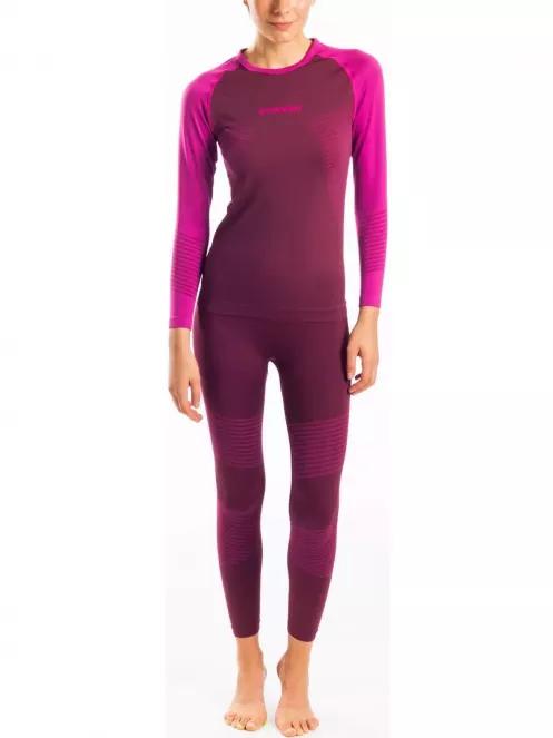 Fundango SEAMLESS  Baselayer Set női aláöltöző szett lila színben 2
