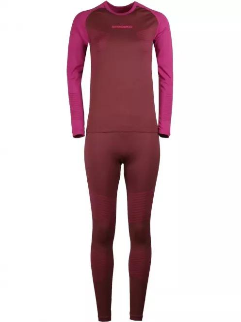 Fundango SEAMLESS  Baselayer Set női aláöltöző szett lila színben 4