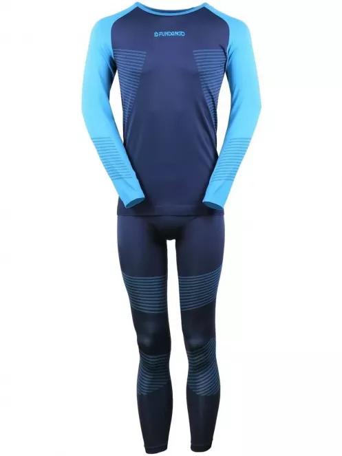 Fundango SEAMLESS  Baselayer Set férfi aláöltöző szett sötétkék színben 4