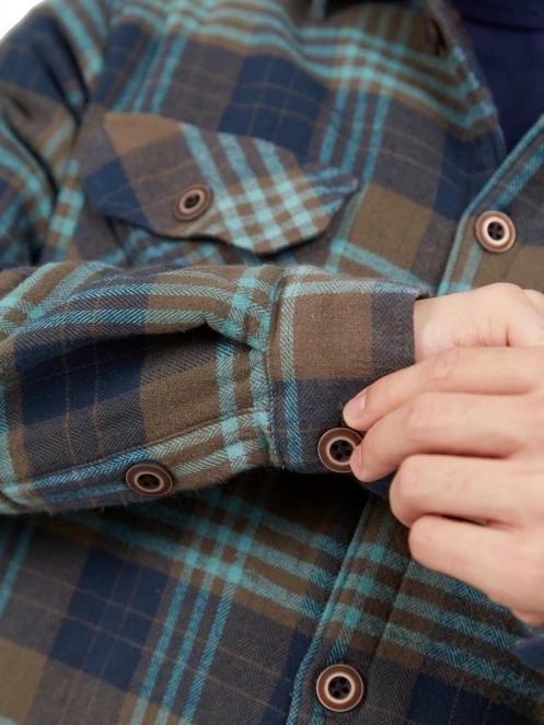 Fundango Roddy Lined Shirt férfi ingkabát kék színben 8