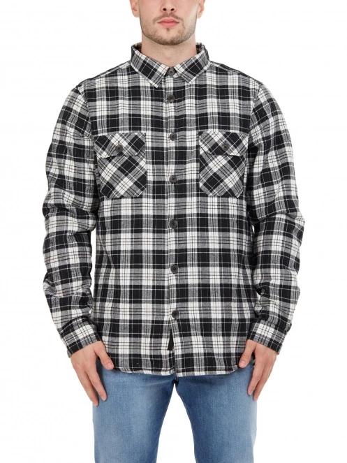 Fundango Roddy Lined Shirt férfi ingkabát fekete színben 2