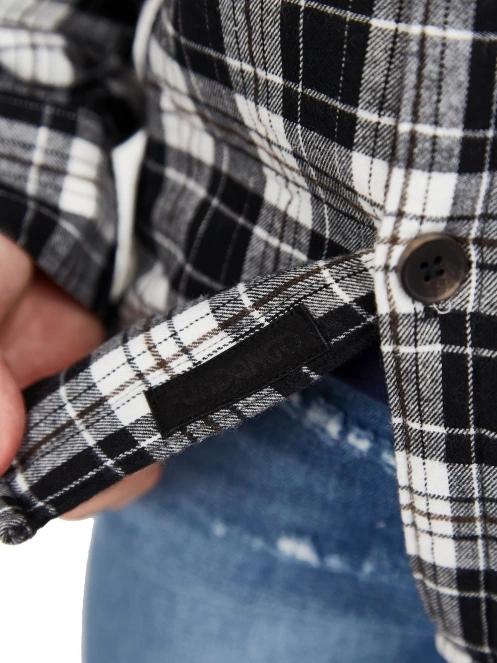 Fundango Roddy Lined Shirt férfi ingkabát fekete színben 7