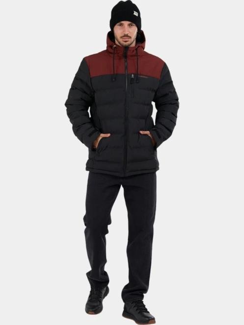Fundango Passat Padded Jacket férfi steppelt átmeneti kabát piros színben 4