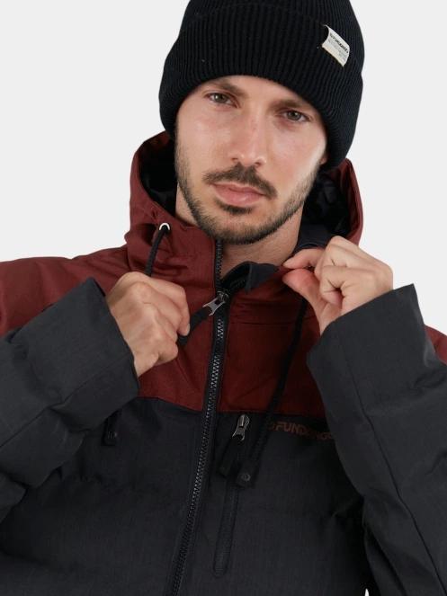 Fundango Passat Padded Jacket férfi steppelt átmeneti kabát piros színben 5