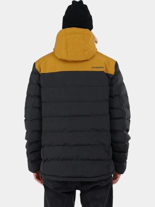 Fundango Passat Padded Jacket férfi steppelt átmeneti kabát fekete színben 3