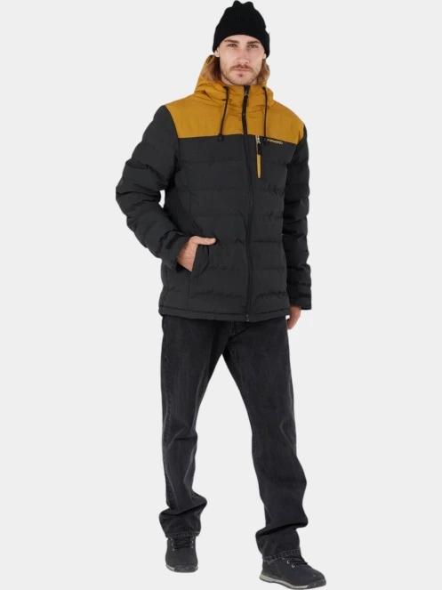 Fundango Passat Padded Jacket férfi steppelt átmeneti kabát fekete színben 4