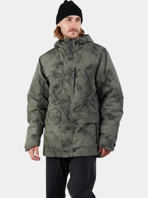 Fundango Perill Parka Jacket férfi télikabát oliva színben 2