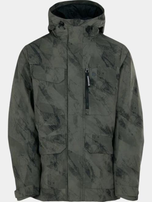 Fundango Perill Parka Jacket férfi télikabát oliva színben 8