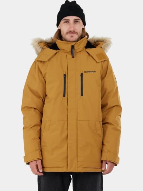 Fundango Spirit Parka Jacket férfi télikabát sárga színben 2