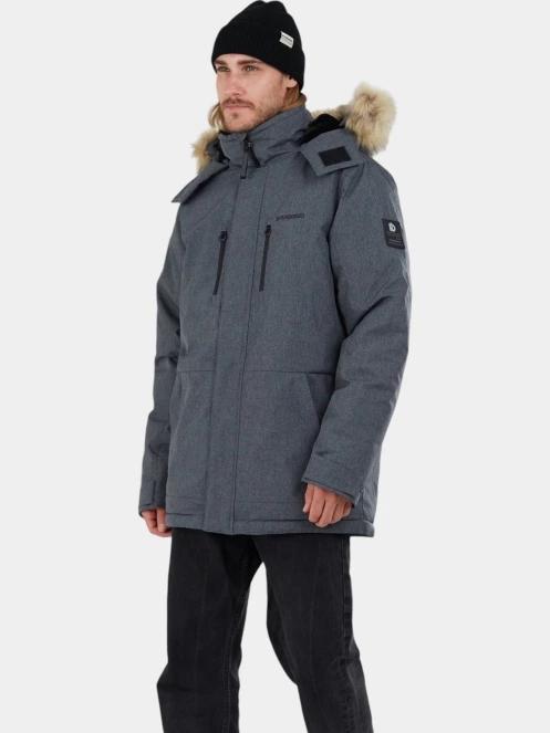 Fundango Spirit Parka Jacket férfi télikabát szürke színben 2