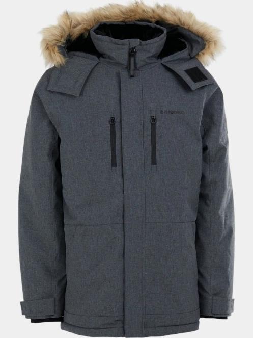 Fundango Spirit Parka Jacket férfi télikabát szürke színben 8