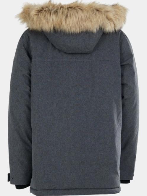 Fundango Spirit Parka Jacket férfi télikabát szürke színben 10