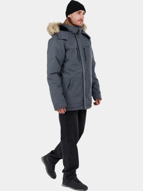 Fundango Spirit Parka Jacket férfi télikabát szürke színben 4