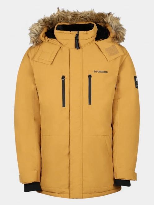 Fundango Spirit Parka Jacket férfi télikabát sárga színben 8