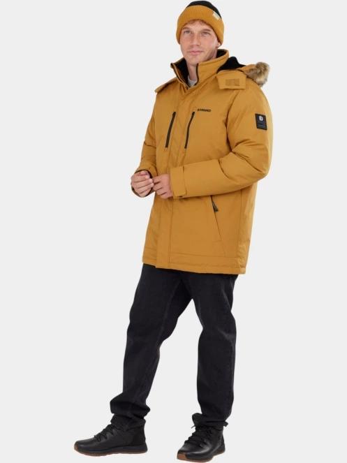 Fundango Spirit Parka Jacket férfi télikabát sárga színben 5