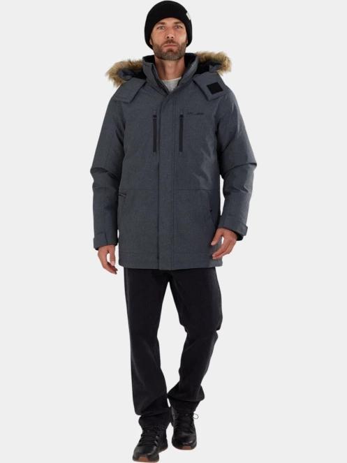 Fundango Spirit Parka Jacket férfi télikabát szürke színben 4