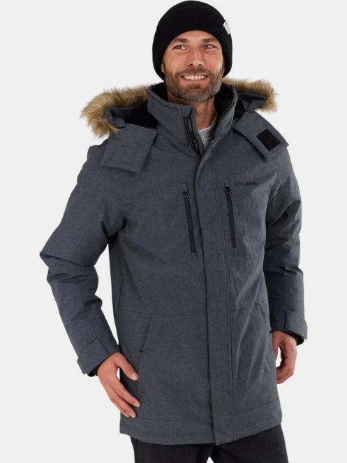 Fundango Spirit Parka Jacket férfi télikabát szürke színben 5