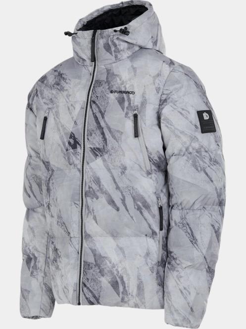 Fundango Ewan Puffer Jacket férfi átmeneti kabát szürke színben 9