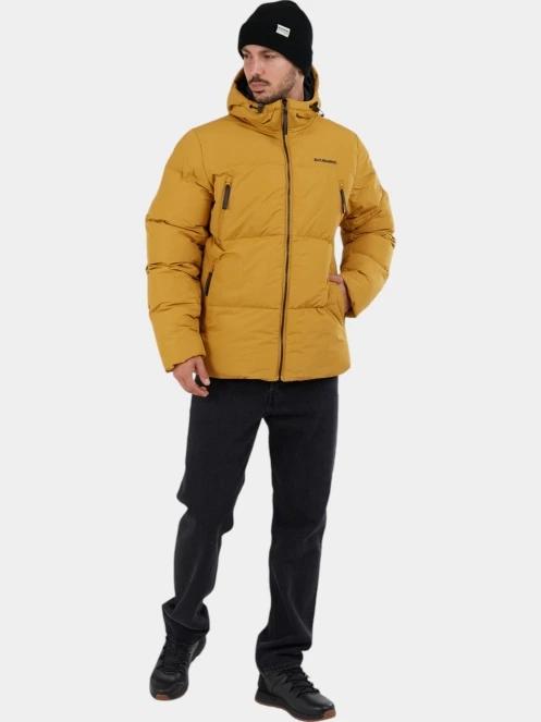 Fundango Ewan Puffer Jacket férfi átmeneti kabát sárga színben 4