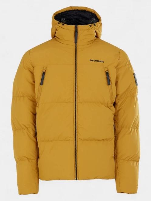 Fundango Ewan Puffer Jacket férfi átmeneti kabát sárga színben 7