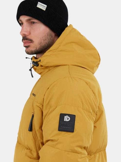 Fundango Ewan Puffer Jacket férfi átmeneti kabát sárga színben 6