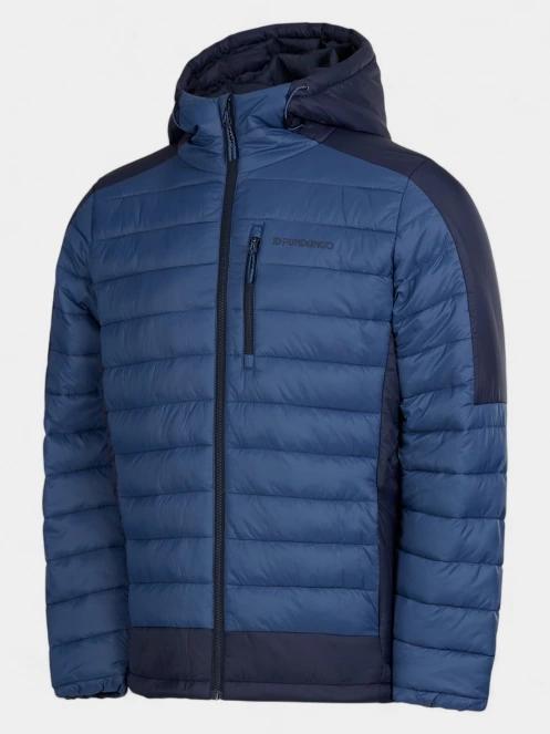 Fundango Matt Hooded Jacket férfi steppelt átmeneti kabát kék színben 9