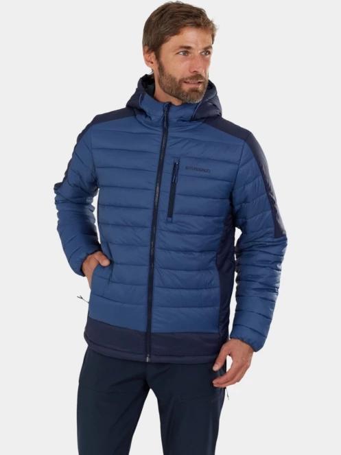 Fundango Matt Hooded Jacket férfi steppelt átmeneti kabát kék színben 5