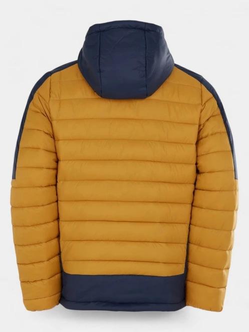 Fundango Matt Hooded Jacket férfi steppelt átmeneti kabát sárga színben 10
