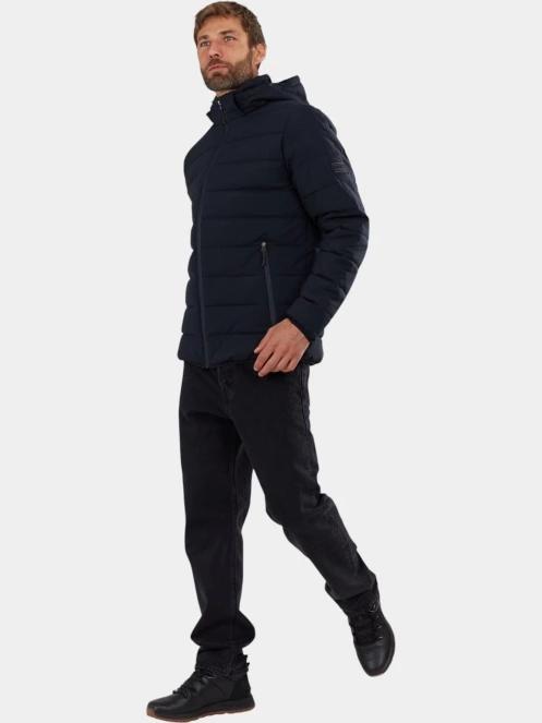 Fundango Hubble Padded Jacket férfi steppelt átmeneti kabát sötétkék színben 5