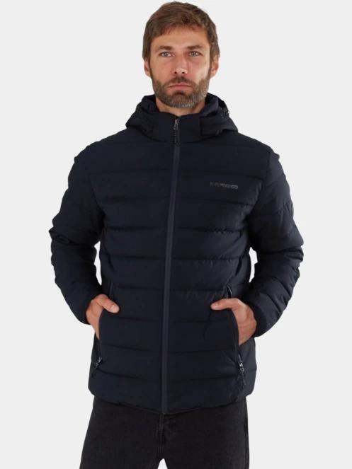 Fundango Hubble Padded Jacket férfi steppelt átmeneti kabát sötétkék színben 6