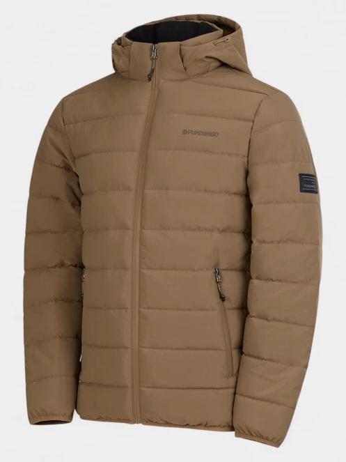 Fundango Hubble Padded Jacket férfi steppelt átmeneti kabát barna színben 10