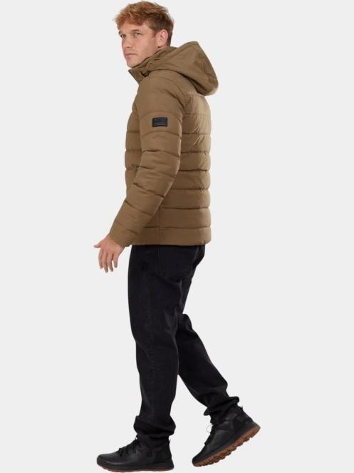 Fundango Hubble Padded Jacket férfi steppelt átmeneti kabát barna színben 4