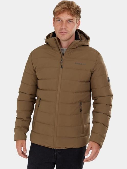 Fundango Hubble Padded Jacket férfi steppelt átmeneti kabát barna színben 5