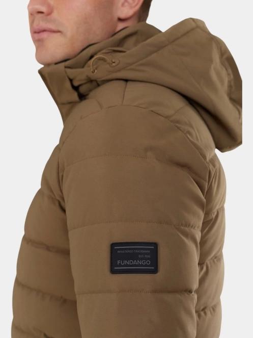 Fundango Hubble Padded Jacket férfi steppelt átmeneti kabát barna színben 8