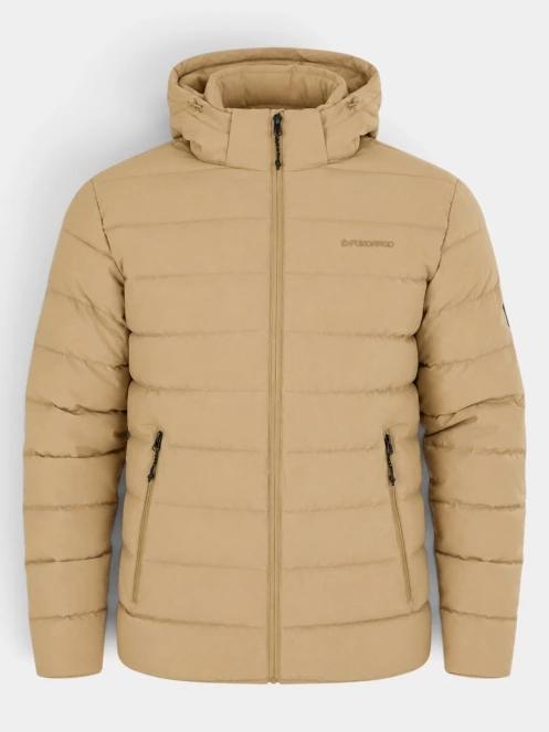 Fundango Hubble Padded Jacket férfi steppelt átmeneti kabát sárga színben 8