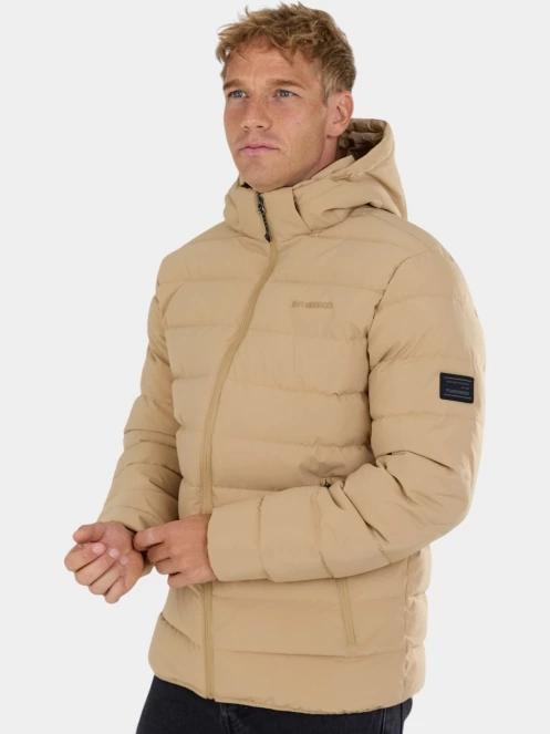Fundango Hubble Padded Jacket férfi steppelt átmeneti kabát sárga színben 6