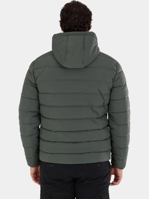 Fundango Hubble Padded Jacket férfi steppelt átmeneti kabát fekete színben 3