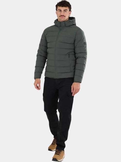 Fundango Hubble Padded Jacket férfi steppelt átmeneti kabát fekete színben 5