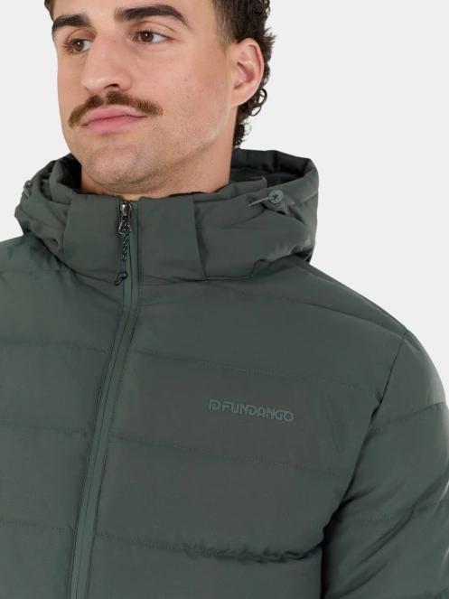 Fundango Hubble Padded Jacket férfi steppelt átmeneti kabát fekete színben 8